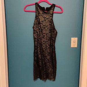 Metallic Lace Party Dress